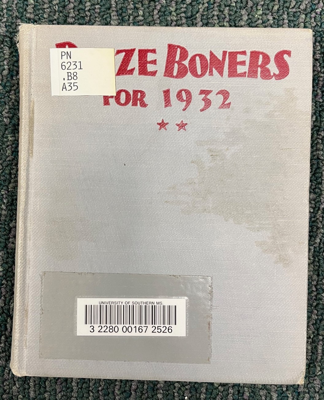 Prize Boners for 1932 cover